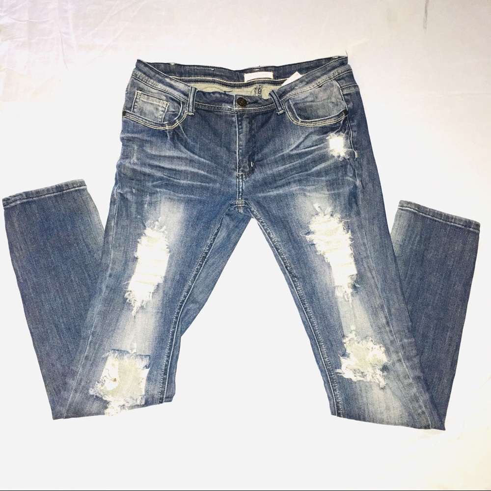 MACHINE JEANS DISTRESSED Size 32